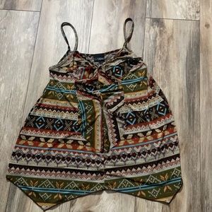 2 for $13 Flowy Aztec tank top